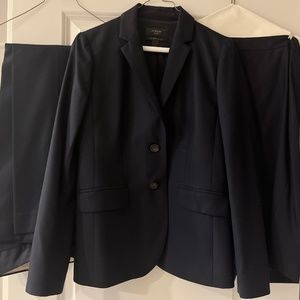 J. Crew Super 120s Navy Blue Suit - Size 2